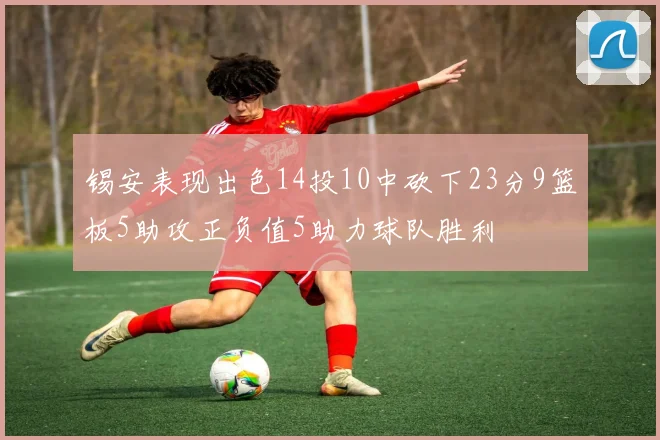 锡安表现出色14投10中砍下23分9篮板5助攻正负值5助力球队胜利